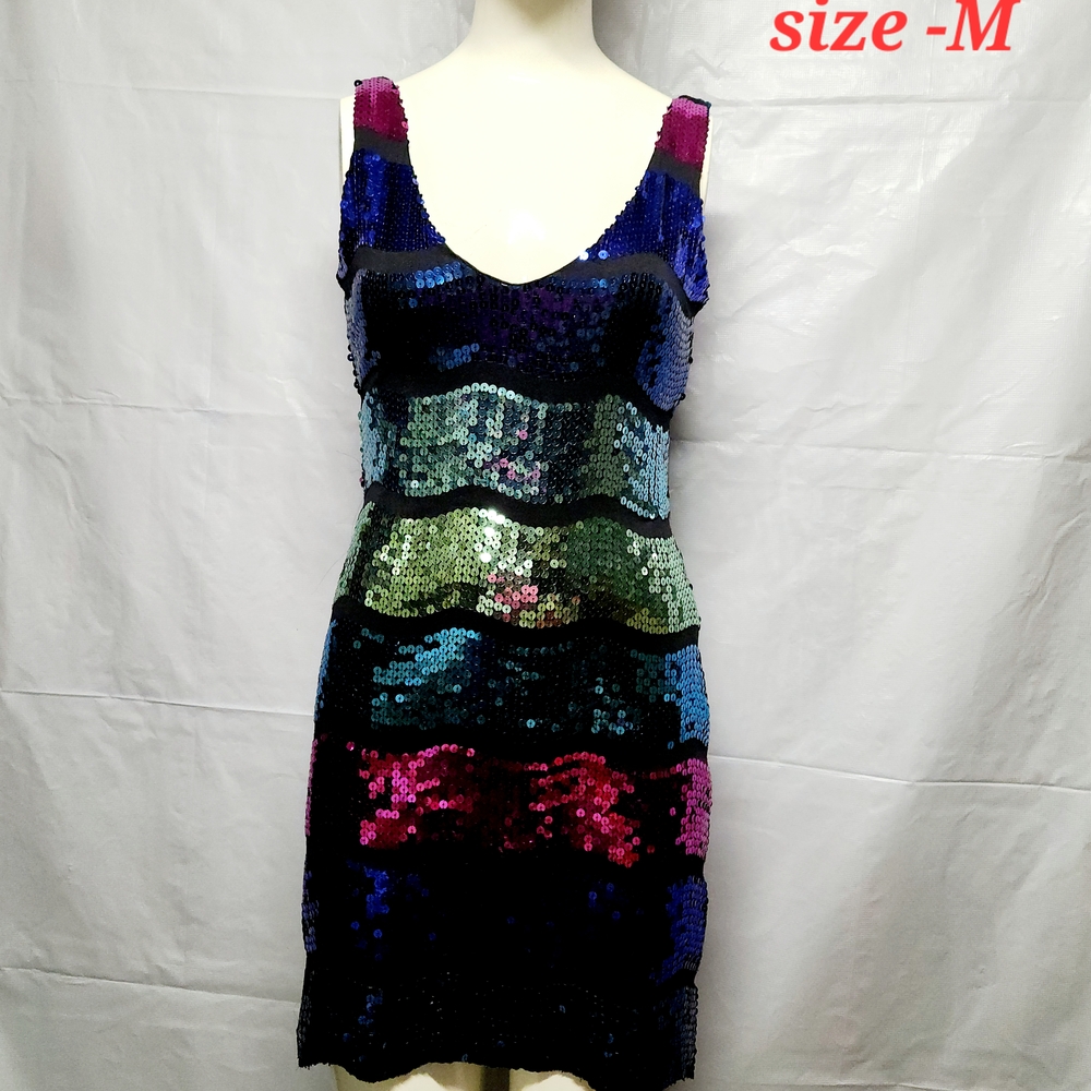 Multicolor Sequin Dress